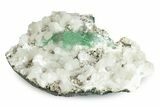 Gemmy Apophyllite Crystals with Stilbite - India #243891-1
